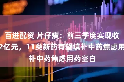 百进配资 片仔癀：前三季度实现收入7442亿元，11类新药有望填补中药焦虑用药空白